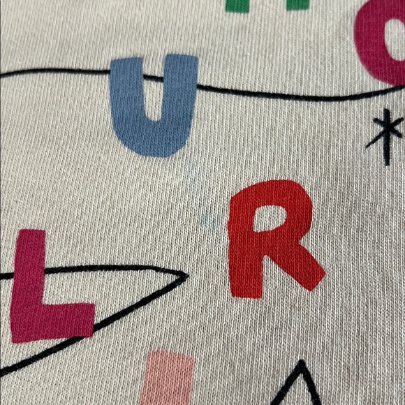 Sezane Amour Libre Oiseau Sweatshirt - Sézane X Pangea Cream / Multicolour - Picture 5 of 7